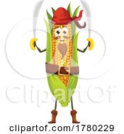 Corn Pirate Mascot by Vector Tradition SM