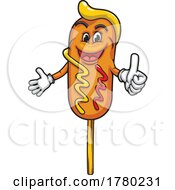 Corn Dog Mascot by Vector Tradition SM