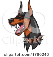 Fierce Protective Doberman Pinscher Guard Dog by Vector Tradition SM