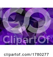 Poster, Art Print Of Abstract Purple Low Poly Design