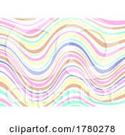 Poster, Art Print Of Abstract Wavy Lines Pattern Background