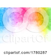 Rainbow Coloured Watercolour Texture Background