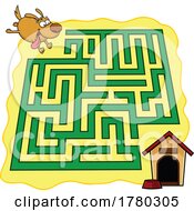 Cartoon Dog And House Maze Game
