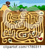 Poster, Art Print Of Cartoon Ant Maze Game