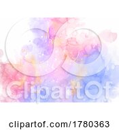 Poster, Art Print Of Pastel Colour Hand Painted Alcohol Ink Design