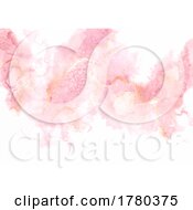 Poster, Art Print Of Elegant Hand Painted Alcohol Ink Background With Glitter Gold Elements