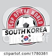 South Korea Team Badge For Football Tournament