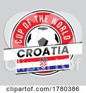 Poster, Art Print Of Croatia Team Badge For Football Tournament