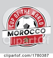 Morocco Team Badge For Football Tournament