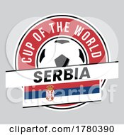Poster, Art Print Of Serbia Team Badge For Football Tournament