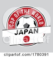 Japan Team Badge For Football Tournament