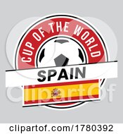 Spain Team Badge For Football Tournament