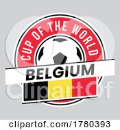 Belgium Team Badge For Football Tournament