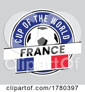 France Team Badge For Football Tournament
