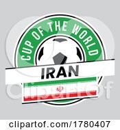 Iran Team Badge For Football Tournament