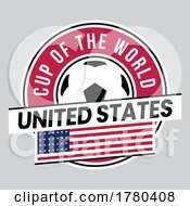 Poster, Art Print Of United States Team Badge For Football Tournament