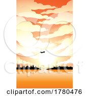 Istanbul Silhouette Under A Cloudy Sky During Sunset by cidepix