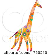 Poster, Art Print Of Mexican Themed Giraffe