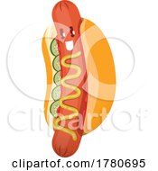 Poster, Art Print Of Hot Dog Food Mascot