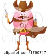 Poster, Art Print Of Micronutrient Mascot Cowboy