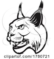 Poster, Art Print Of Profiled Bobcat Mascot Head