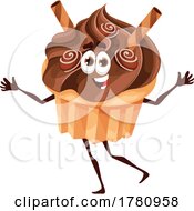 Cupcake Food Mascot by Vector Tradition SM