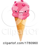 Ice Cream Cone Food Mascot by Vector Tradition SM
