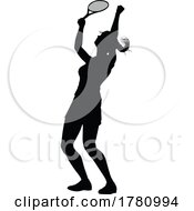 Tennis Silhouette Sport Player Woman