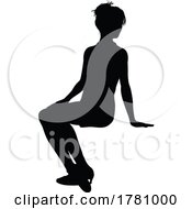 Poster, Art Print Of Woman Sitting Seated Silhouette