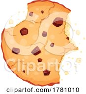 Poster, Art Print Of Bitten Chocolate Chip Cookie
