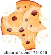Poster, Art Print Of Bitten Chocolate Chip Cookie