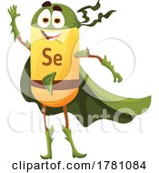 Selenium Micro Nutrient Mascot Super Hero