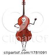 Happy Cello Mascot by Vector Tradition SM