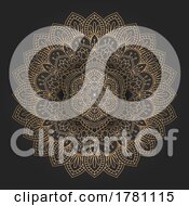 Poster, Art Print Of Elegant Background With Mandala Design