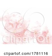Hand Painted Alcohol Ink Background With Gold Glittery Elements