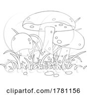 Poster, Art Print Of Mushrooms And Grass