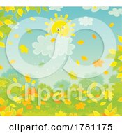 Poster, Art Print Of Happy Sun With Autumn Showers