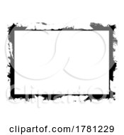 Detailed Grunge Frame In Black And White