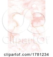 Poster, Art Print Of Pink Watercolour And Glitter Design Background