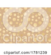 Gold Foil Polka Dot Pattern Background