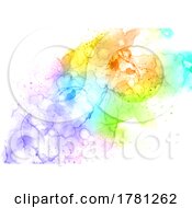 Poster, Art Print Of Colourful Hand Painted Alcohol Ink Background 2607
