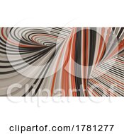 3D Geometric Abstract Twist Background