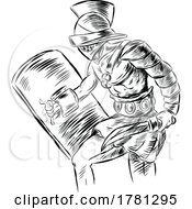 Poster, Art Print Of Roman Gladiator Soldier With Sword And Shield