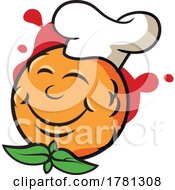 Cartoon Meatball Chef Mascot