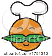 Poster, Art Print Of Cartoon Meatball Chef Mascot