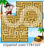 Maze Of A Pirate To Treasure