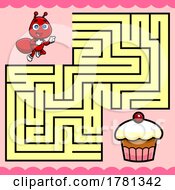 Poster, Art Print Of Maze Of An Ant To A Cupcake