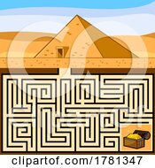 Poster, Art Print Of Maze Of A Pyramid Entrance To Treasure