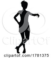Woman Relaxed Leaning Silhouette