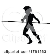 Poster, Art Print Of Spartan Silhouette Gladiator Trojan Greek Warrior